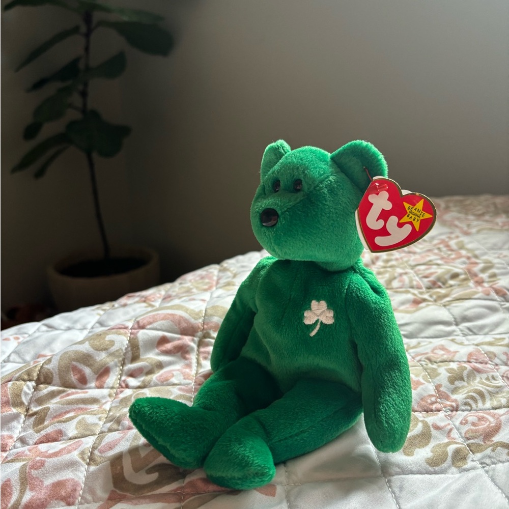 Ty Emerald Green Shamrock Bear